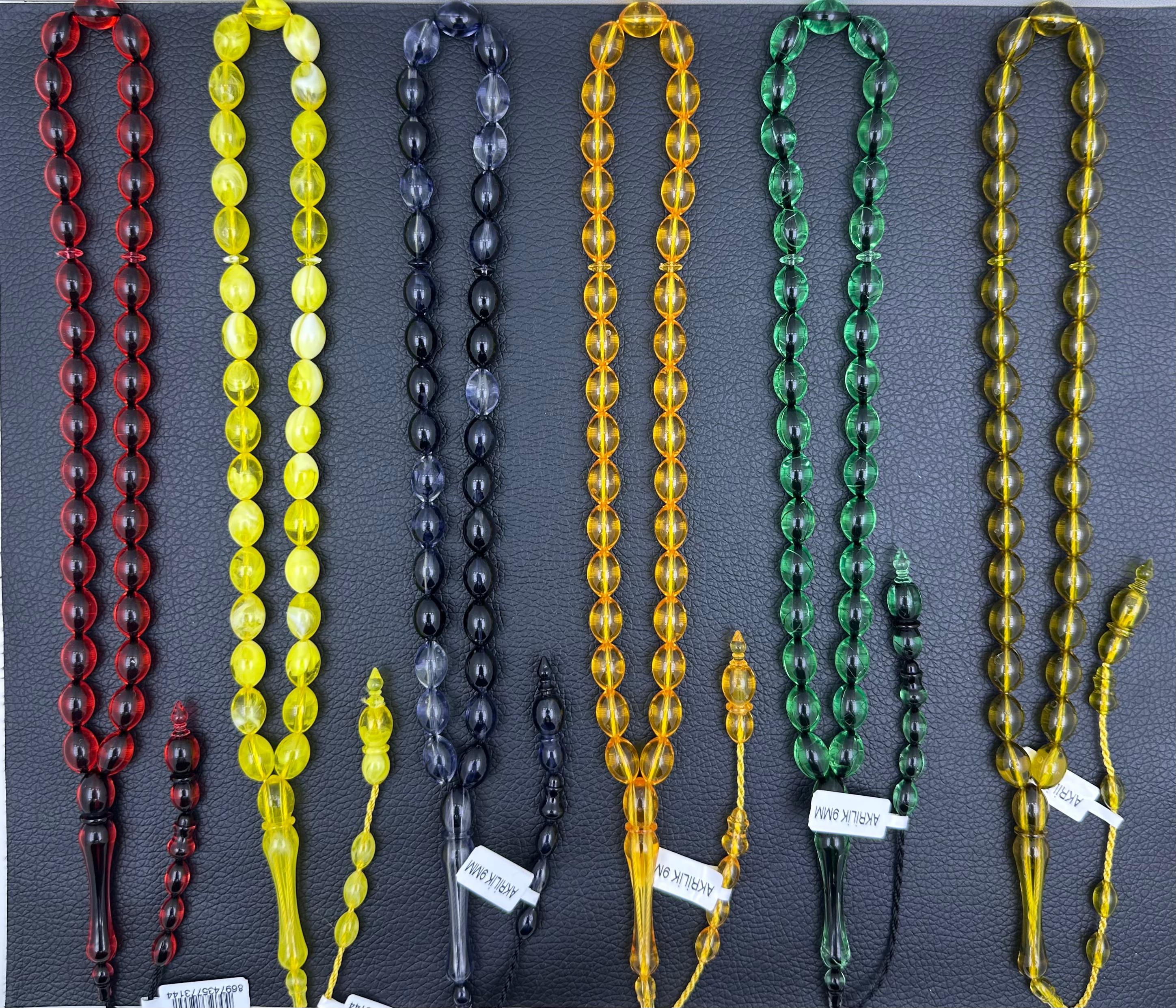 SİSTEMLİ AKRİLİK TESBİH 9MM